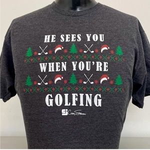 CS Holiday "He Sees You When You're Golfing" T-Shirt